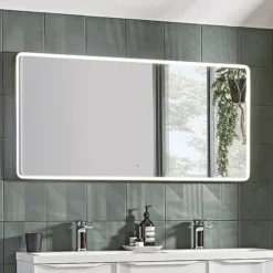 Roper Rhodes Frame 1200mm LED Illuminated Rectangular Mirror - Grey -Shower Essence fr120sw d1