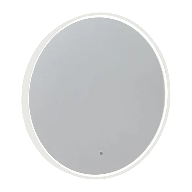 Roper Rhodes Frame 600mm LED Illuminated Round Mirror - Gloss White 4 Roper Rhodes Frame 600mm LED Illuminated Round Mirror - Gloss White - Image 2