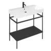 Britton Shoreditch Frame 1000mm Basin & Black Wash Stand -Shower Essence frame850 l 1