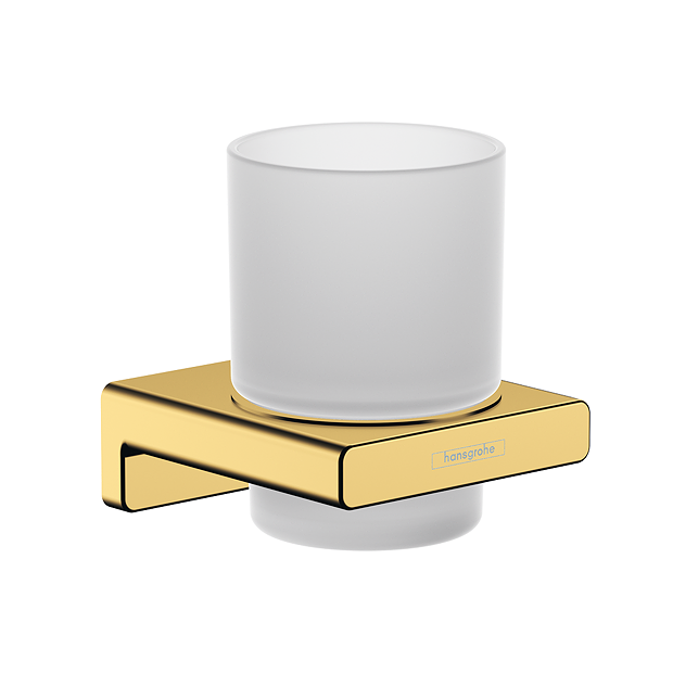 Hansgrohe AddStoris Polished Gold Optic Toothbrush Tumbler 4 Hansgrohe AddStoris Polished Gold Optic Toothbrush Tumbler - Image 2