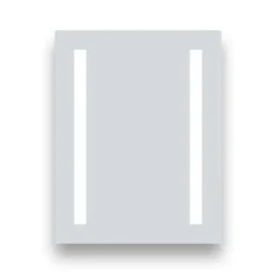 Brooklyn 390 X 500mm Battery Operated Illuminated LED Mirror -Shower Essence gs3x5bt d1n