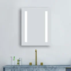 Brooklyn 390 X 500mm Battery Operated Illuminated LED Mirror -Shower Essence gs3x5bt d3n