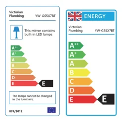 Brooklyn 500 X 700mm Battery Operated Illuminated LED Mirror -Shower Essence gs5x7bt d2n