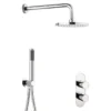 Crosswater Central Chrome 2 Outlet 2-Handle Shower Bundle -Shower Essence gtlcent01 l