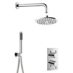 Crosswater MPRO Chrome 2 Outlet 2-Handle Shower Bundle
