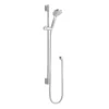 Hudson Reed - Kristal Triple Shower Valve With Cloudburst Fixed Head & Slider Rail Kit -Shower Essence hrtvkp d5