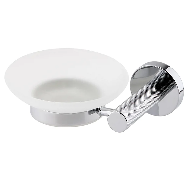 Arezzo Industrial Style Chrome Round Soap Dish & Holder 4 Arezzo Industrial Style Chrome Round Soap Dish & Holder - Image 2