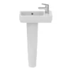 Ideal Standard I.Life S 450mm Right Hand 1TH Washbasin + Full Pedestal 1 Ideal Standard I.Life S 450mm Right Hand 1TH Washbasin + Full Pedestal -Shower Essence isil45fp d2