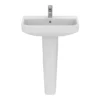 Ideal Standard I.Life S Compact 1TH Washbasin + Full Pedestal -Shower Essence isil60fp d2