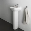 Ideal Standard I.Life A 350mm 1TH Handrinse Basin + Full Pedestal -Shower Essence isila35fp d5