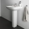 Ideal Standard I.Life A 1TH Washbasin + Full Pedestal -Shower Essence isila55fp d5