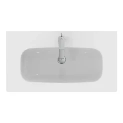 Ideal Standard I.Life A 1TH Wall Hung Basin + Chrome Bottle Trap -Shower Essence isila84wh d1