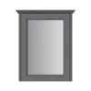 Heritage Caversham Single Door Mirror Wall Cabinet - Graphite -Shower Essence kgrsmwu