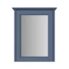 Heritage Caversham Single Door Mirror Wall Cabinet - Maritime Blue -Shower Essence kmbsmwu