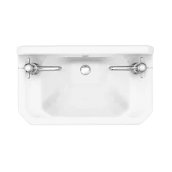Keswick Traditional 515mm Cloakroom Basin 2TH & Chrome Wash Stand -Shower Essence ktcb2thw d5