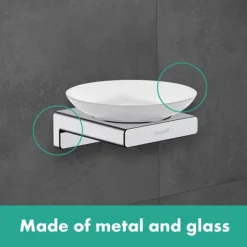 Hansgrohe AddStoris Chrome Soap Dish -Shower Essence lifestyle
