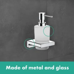 Hansgrohe AddStoris Chrome Soap Dispenser -Shower Essence lifestyle chrome l