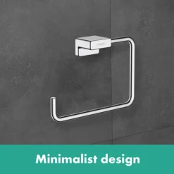 Hansgrohe AddStoris Chrome Towel Ring 8 Hansgrohe AddStoris Chrome Towel Ring -Shower Essence lifestyle l2