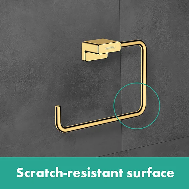 Hansgrohe AddStoris Polished Gold Optic Towel Ring 5 Hansgrohe AddStoris Polished Gold Optic Towel Ring - Image 3