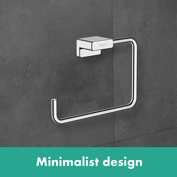 Hansgrohe AddStoris Chrome Towel Ring 5 Hansgrohe AddStoris Chrome Towel Ring - Image 3