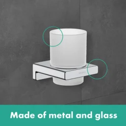 Hansgrohe AddStoris Chrome Toothbrush Tumbler -Shower Essence lifestyle tt chrome