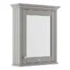 Old London 600mm Mirror Cabinet - Storm Grey 1 Old London 600mm Mirror Cabinet - Storm Grey -Shower Essence lon214 l