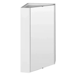 Hudson Reed - Design Gloss White Corner Mirror Cabinet With One Shelf -Shower Essence lq059 nd1