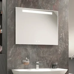 Hudson Reed Vizor 800mm LED Touch Sensor Mirror With Demister Pad