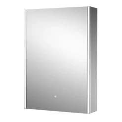 Hudson Reed Meloso 500mm LED Touch Sensor Mirror Cabinet With Shaver Socket