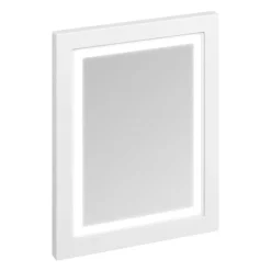 Burlington Framed 60 Mirror With LED Illumination - Matt White