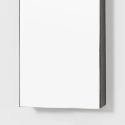 800mm Slimline Mirror Cabinet Dark Oak -Shower Essence m800do d3