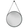 Heritage Amberley Black 800mm Illuminated Circular Mirror With Demister Pad -Shower Essence mambl590 d1 1