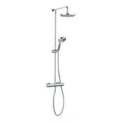 Crosswater - Fusion Multifunction Thermostatic Shower Valve With Fixed Head And Shower Kit