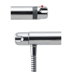 Aqualisa - Midas 100 Exposed Thermostatic Bar Valve With Slide Rail Kit -Shower Essence md100bar d1