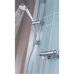 Aqualisa - Midas 100 Exposed Thermostatic Bar Valve With Slide Rail Kit -Shower Essence md100bar d3