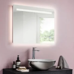 Crosswater Radiance Ambient Illuminated Mirror -Shower Essence mea6080 d1