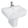 RAK Metropolitan 42cm Basin + Half Pedestal -Shower Essence met42bashalped lrg