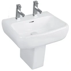RAK Metropolitan 52cm Basin + Half Pedestal
