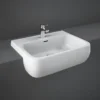 RAK Metropolitan 52cm Semi Recessed Basin 1TH 1 RAK Metropolitan 52cm Semi Recessed Basin 1TH -Shower Essence metsrbas1 l1