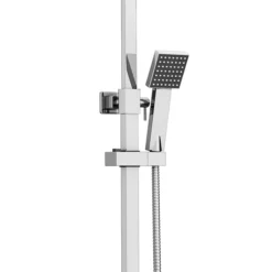 Milan Modern Square Thermostatic Shower (300 X 300mm Head - Chrome) -Shower Essence mil03h d1