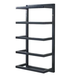 Milan 5 Tier Towel Rack - Matt Black -Shower Essence mil5trbd2