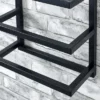 Milan 5 Tier Towel Rack - Matt Black -Shower Essence mil5trbd3