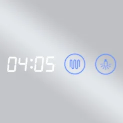 Toreno 700x500mm LED Illuminated Mirror Inc. Anti-Fog, Digital Clock & Touch Sensor -Shower Essence mir009 detail4