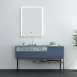 Toreno 600 X 800mm LED Bluetooth Mirror Incl. Shaver Socket + Anti-Fog -Shower Essence mir010n d3