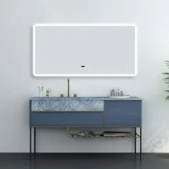 Toreno 1200 X 600mm Bluetooth LED Illuminated Mirror Inc. Anti-Fog, Shaver Socket & Touch Sensor -Shower Essence mir024 d3