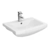 Monza 550mm Semi-Recessed Basin - 1 Tap Hole -Shower Essence monza550mmsemirecessedbasin d1