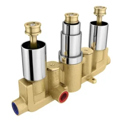 Milan Concealed Shower Valve With Slide Rail Kit + Wall Mounted Fixed Head -Shower Essence mshwpk d2