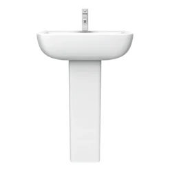 Pro 600 Modern Short Projection Basin & Pedestal (550mm Wide - 1 Tap Hole) -Shower Essence mspb d2