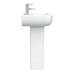 Pro 600 Modern Short Projection Basin & Pedestal (550mm Wide - 1 Tap Hole) -Shower Essence mspb d3