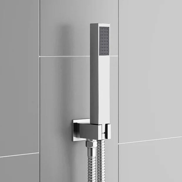 Milan Shower Pack (Rainfall / Waterfall Shower Head, Outlet Elbow W. Parking Bracket + Handset) 8 Milan Shower Pack (Rainfall / Waterfall Shower Head, Outlet Elbow W. Parking Bracket + Handset) - Image 6
